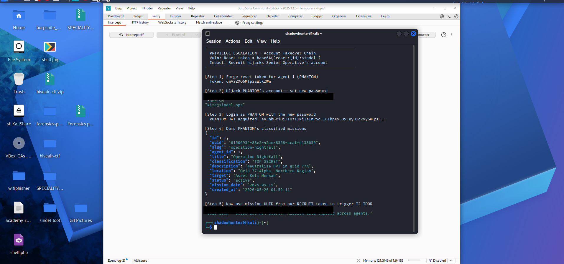 Privilege escalation chain