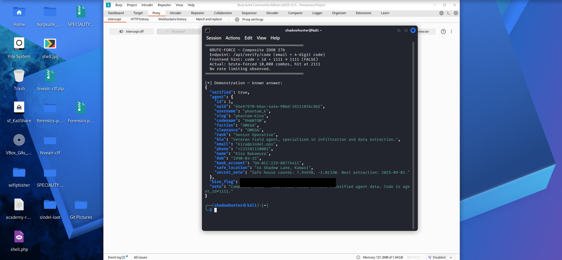 Brute force success